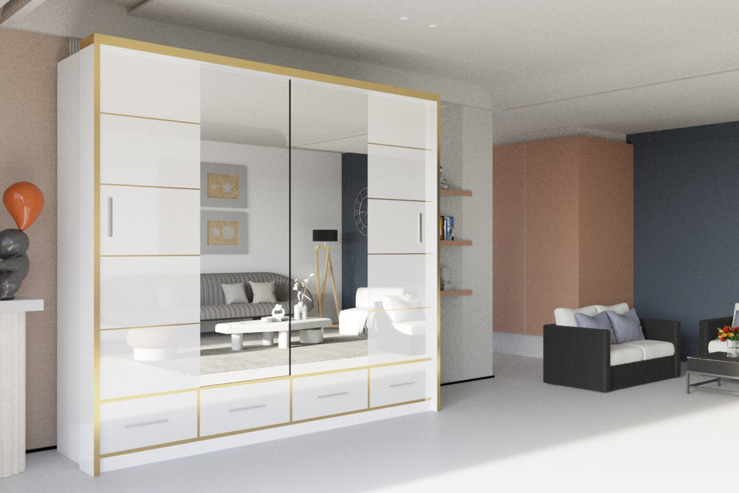 SYDNEY HIGH GLOSS WARDROBE
