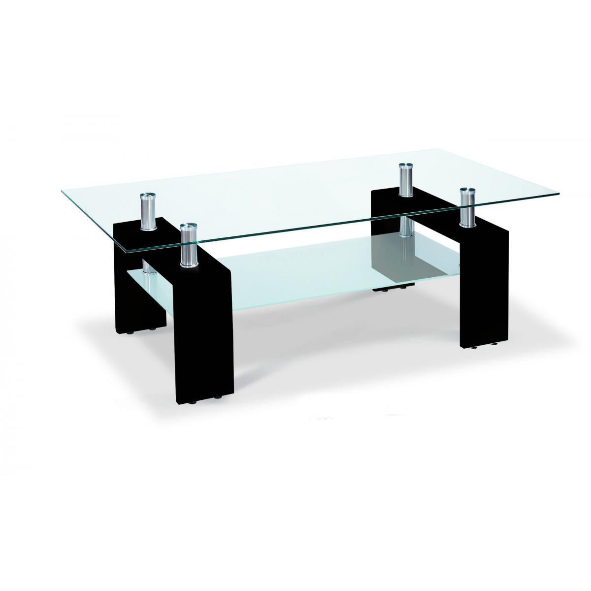 Telford Coffee Table - Natural, High Gloss White & Black