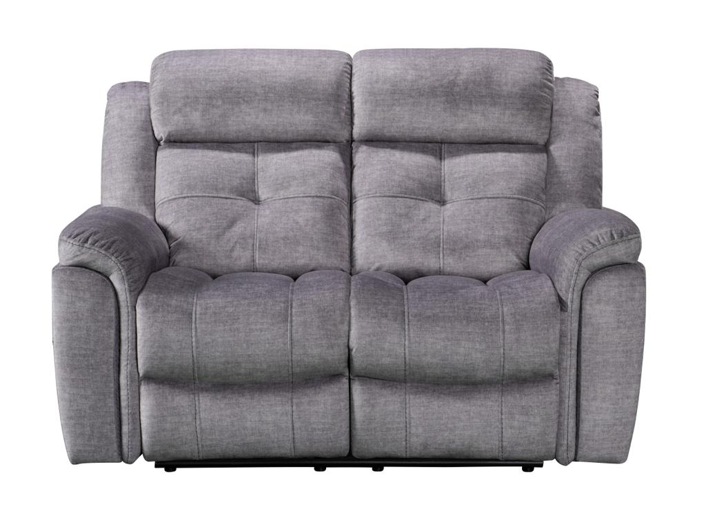 Texas Fabric Recliner Sofa| 2-Seater Recliner| Charcoal or Silver