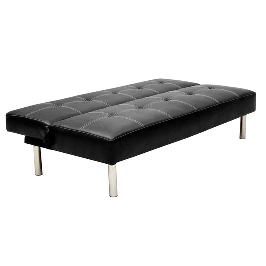 Venus PVC Sofa Bed - Black, Brown