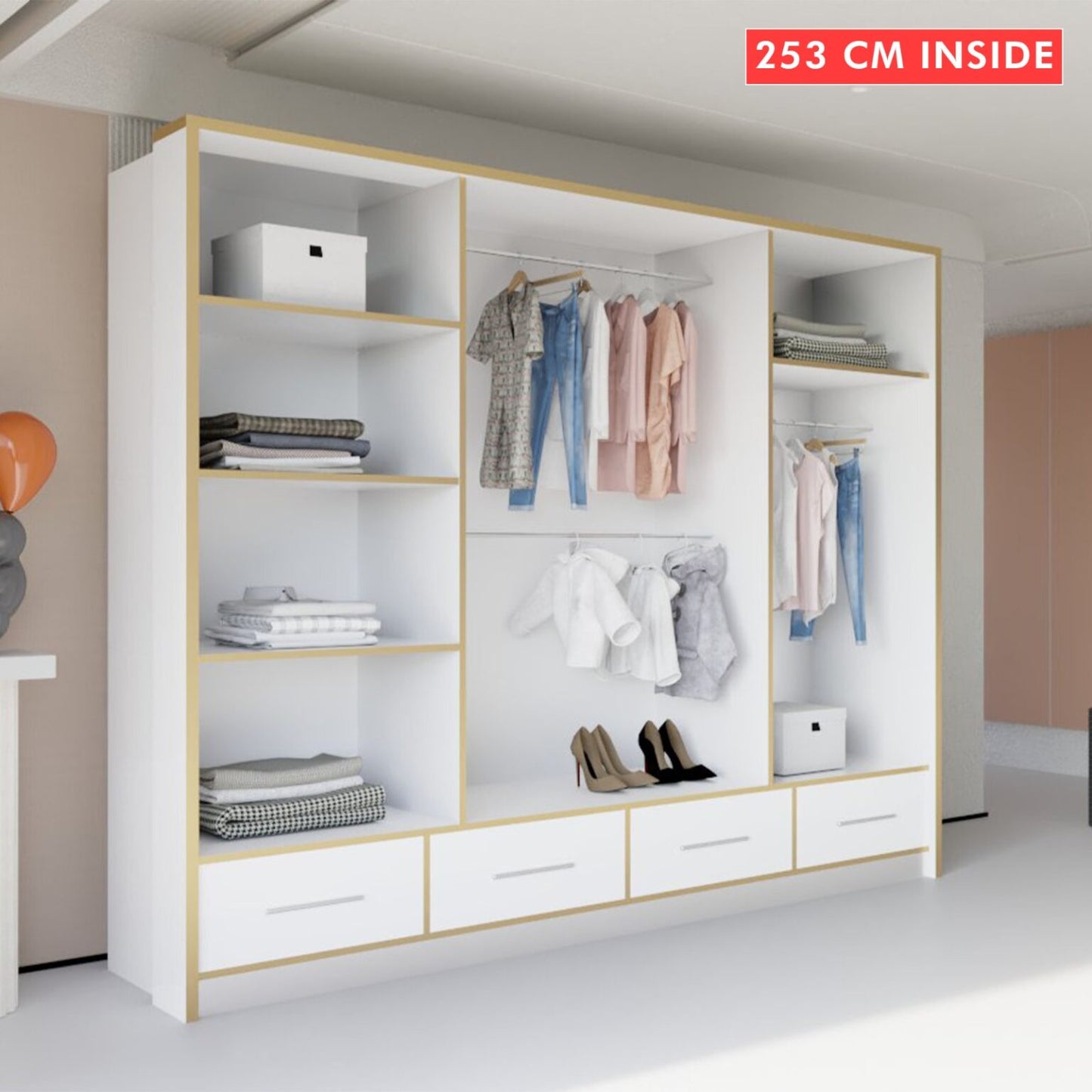 SYDNEY HIGH GLOSS WARDROBE