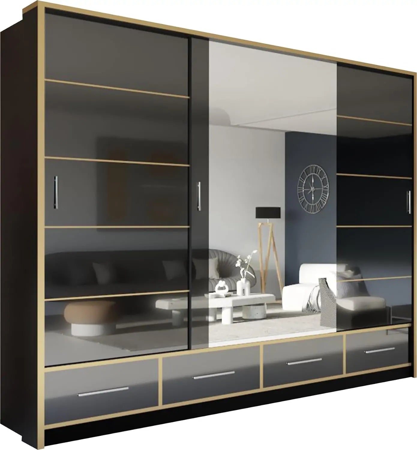 SYDNEY HIGH GLOSS WARDROBE