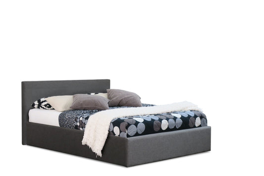 Modernique Bilancio Grey Fabric Ottoman Storage Bed