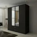 London New Hinged 4 Door Wardrobe