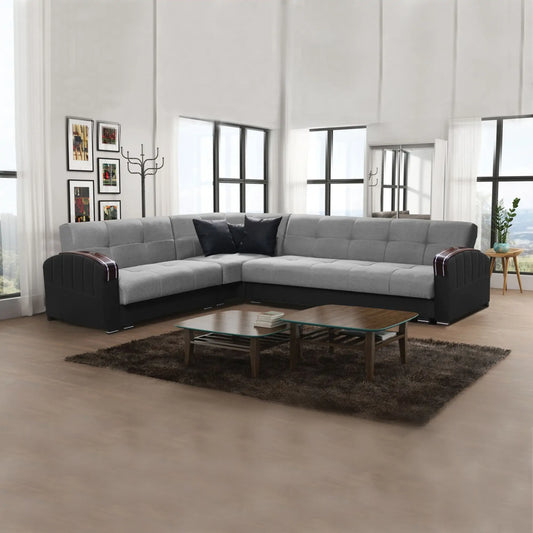 FUTURO GREY CORNER SOFA BED