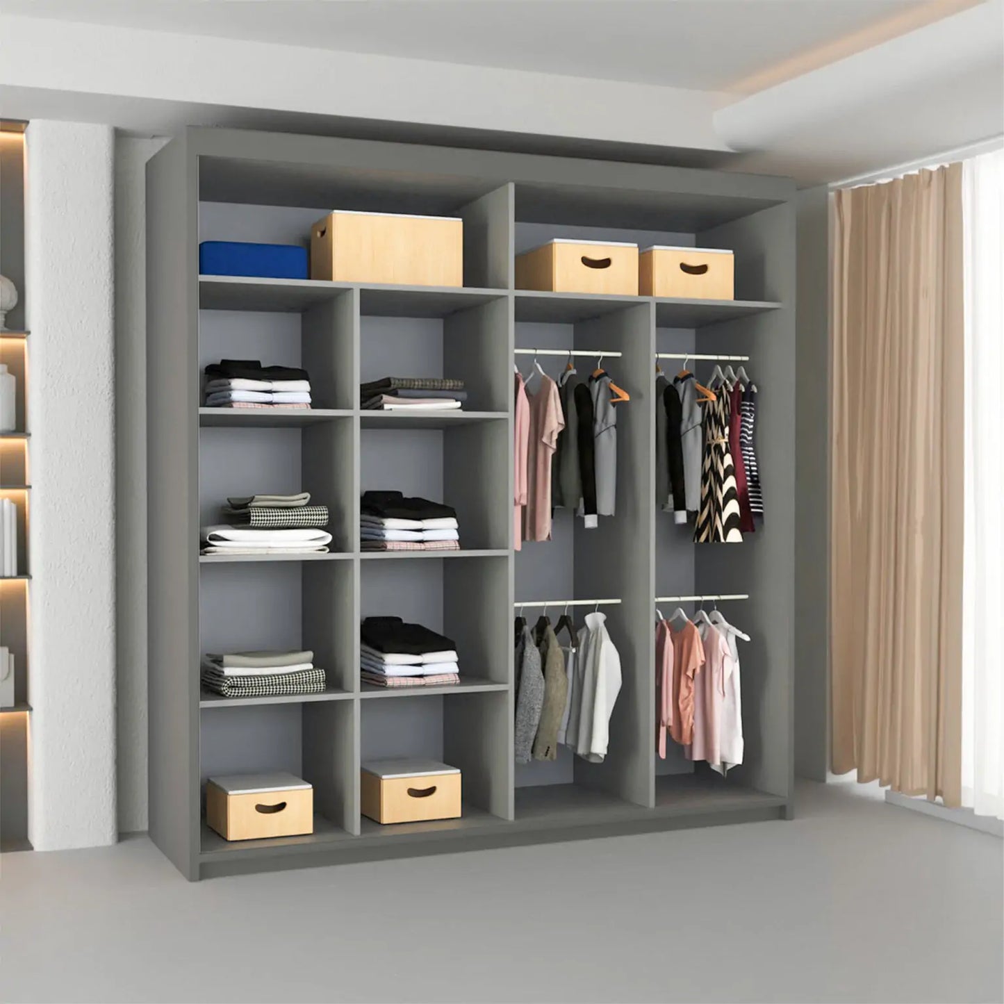 Diamond wardrobe with Bright Colors