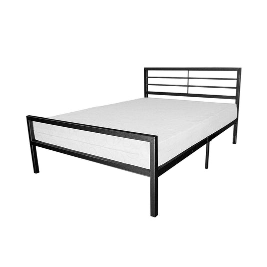 Jennifer Contract Bed - Single, 4 Foot, Double - Black and Silver