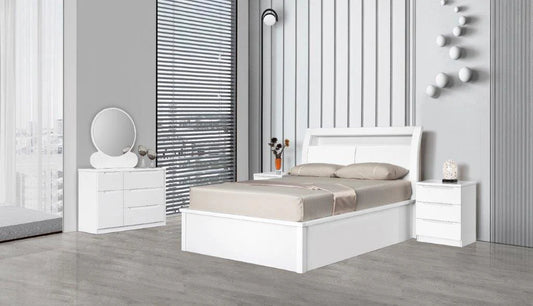 Salvatore High Gloss Ottoman Smart Bed