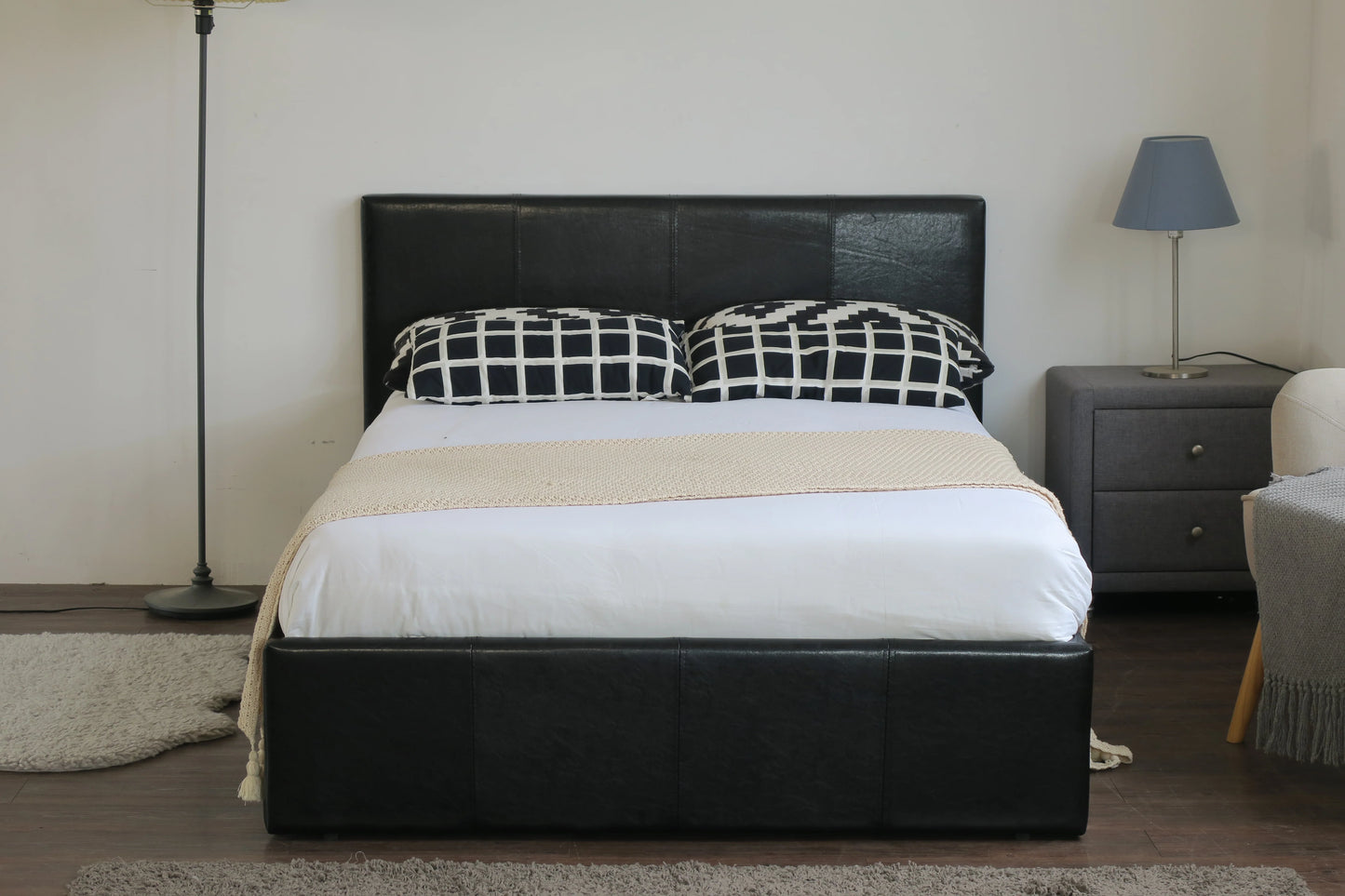 Black Ottoman Storage Bed