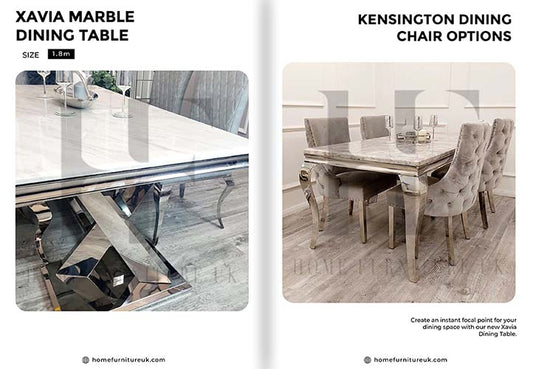 Xavia Dining Table with Kensington Chair’s
