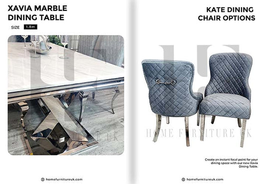 Xavia Dining Table With Kate Chair’s